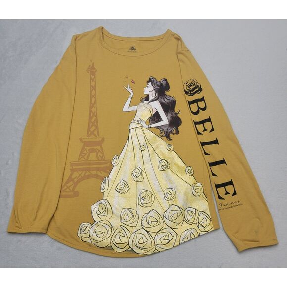 Disney Tops - Disney Womens Belle La Mode de Paris LS Tee Epcot FR Pavilion Belle Collection L